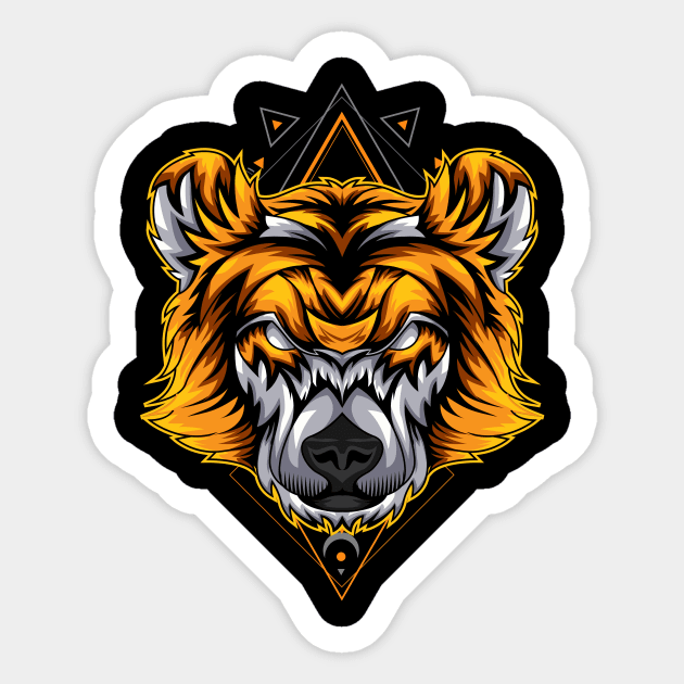 bear nature Sticker by SHINIGAMII